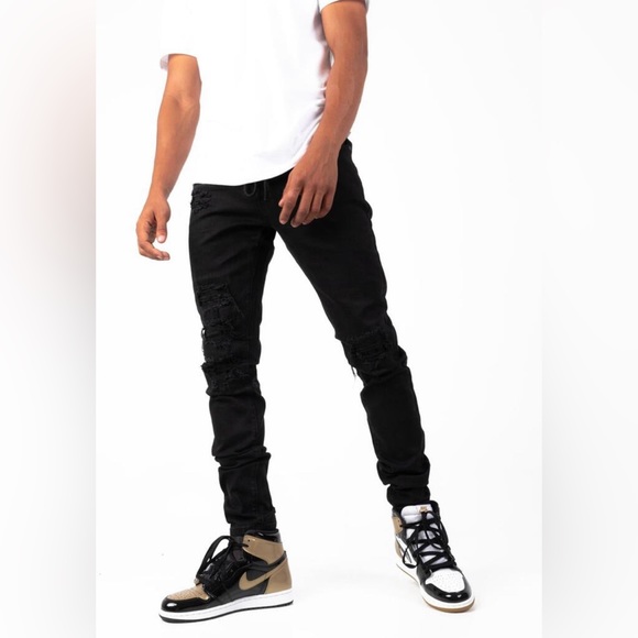 THRT DENIM ONYX (ONYX) BLACK SKINNY JEANS - Picture 2 of 4